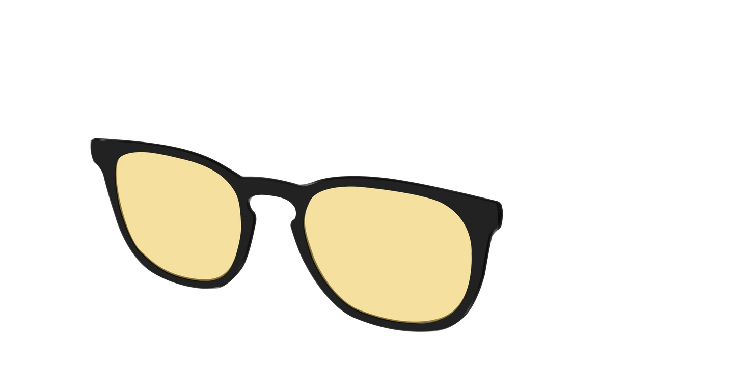 The Black With Citrine Yellow Lens