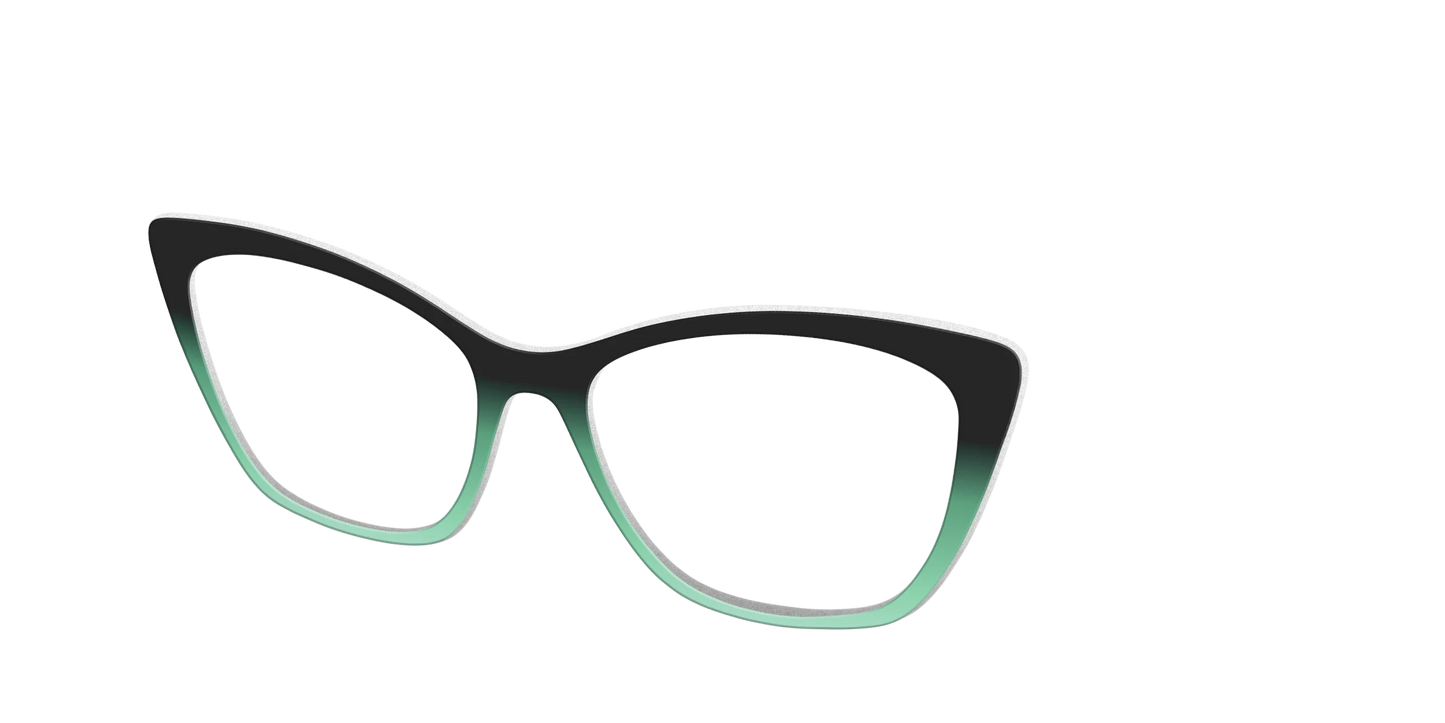 The Black to Spearmint Gradient