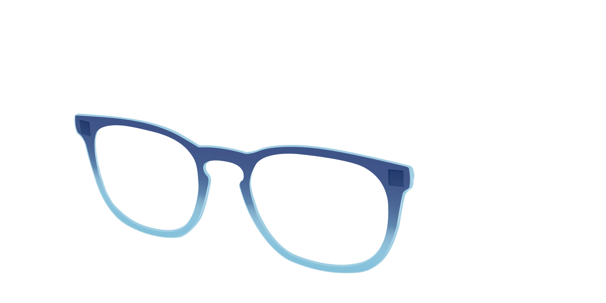 The Indigo to Sky Blue Gradient Crystal