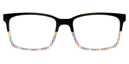 The Chic Pride Stripes Crystal with Gold Foil