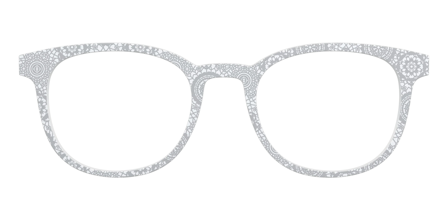 The Pale Gray Medallion Lace