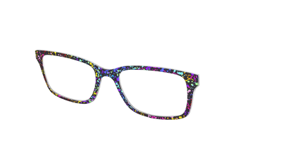 The Rainbow Splatter Black