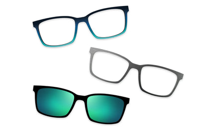 Teal Pearlized Metal - Set