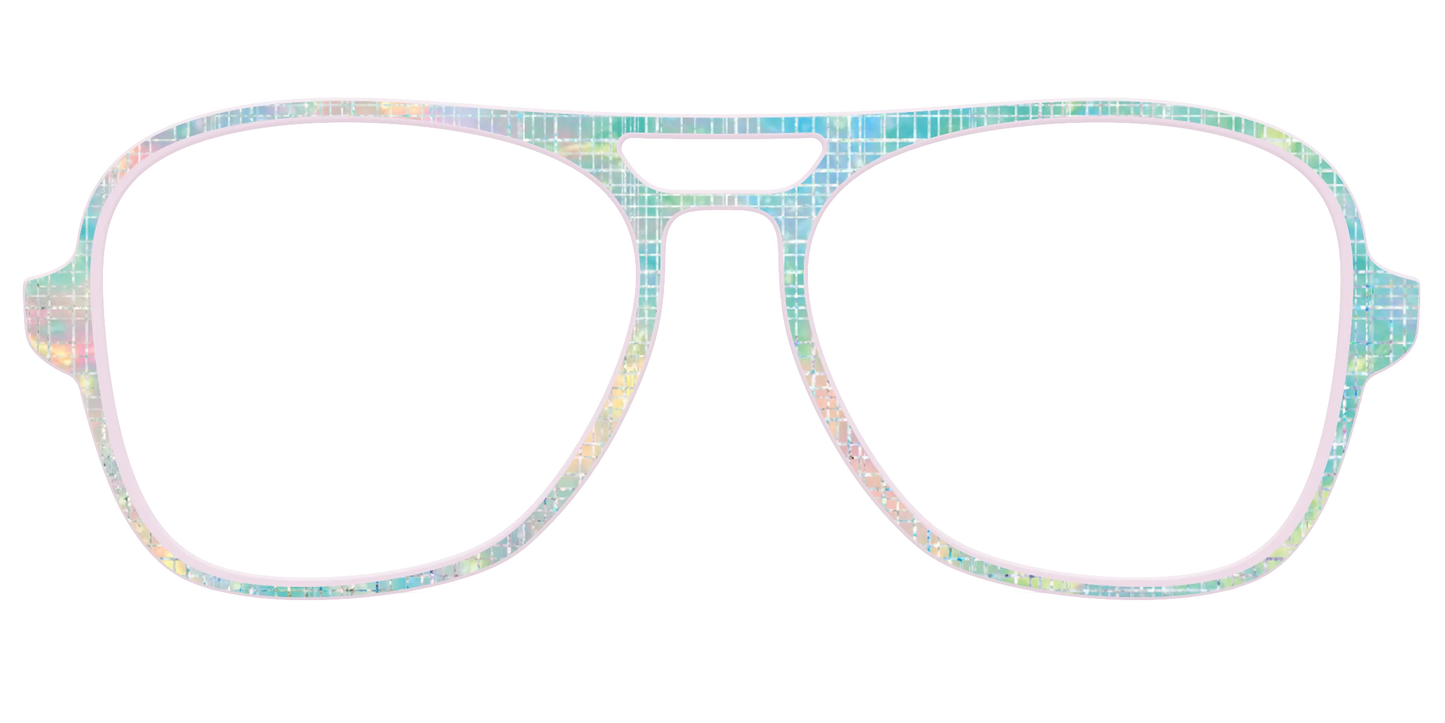 The Pastel Gradient with Holographic Hatching