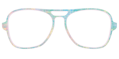The Pastel Gradient with Holographic Hatching