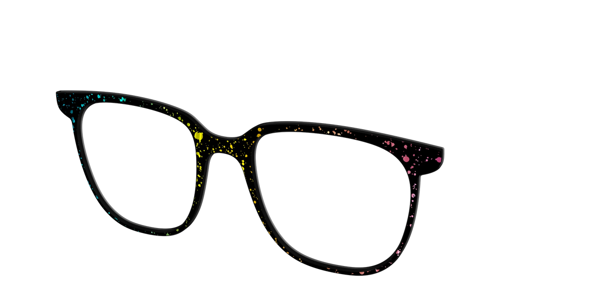 The Rainbow Foil Splatter