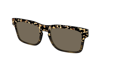 The Polarized Caramel Tortoise Horn Split Sun Top