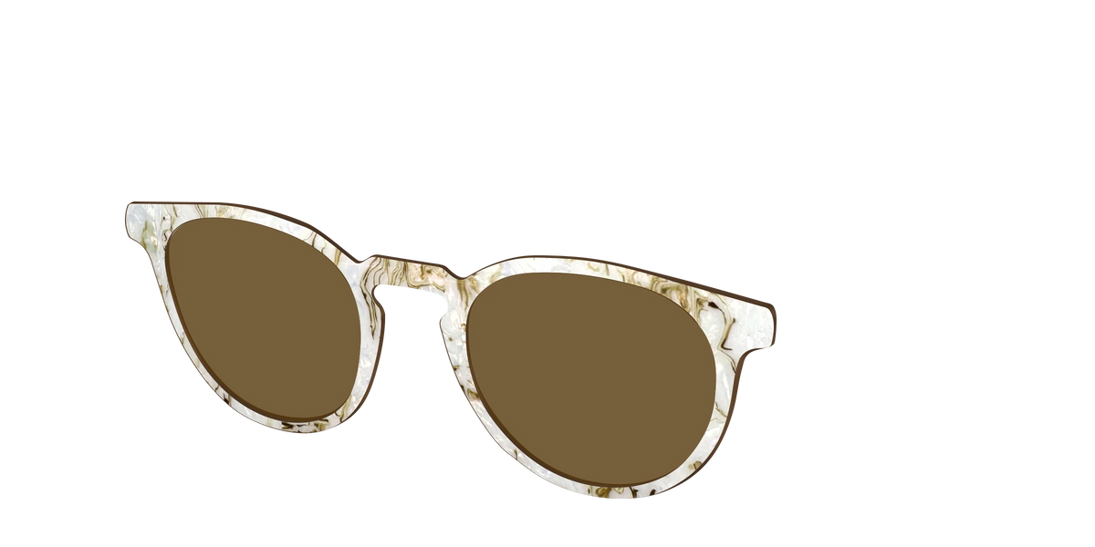 The Polarized Ivory Sand Pearl Shell Sun Top