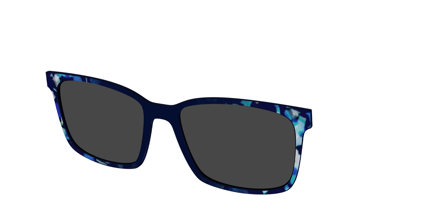 The Polarized Indigo Tortoise Sun Top
