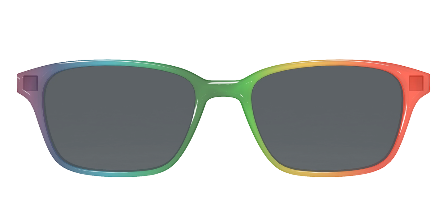 The Polarized Rainbow Gradient Sun Top