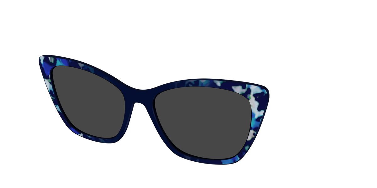 The Polarized Indigo Tortoise Sun Top