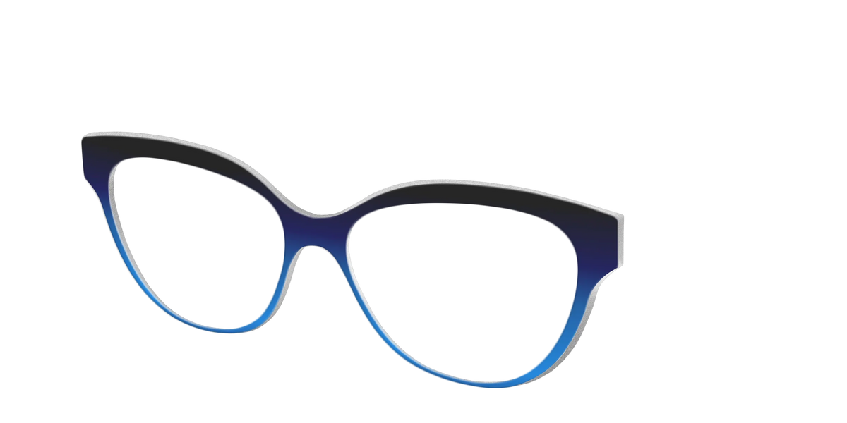 The Black to Blueberry Gradient