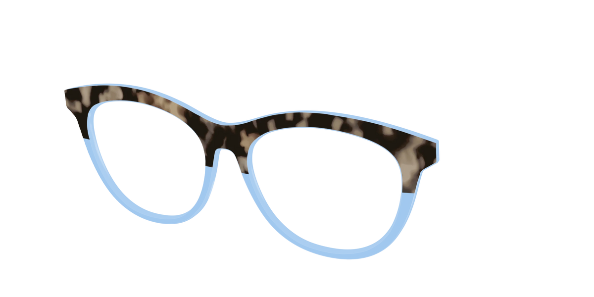 The Denim Tortoise Crystal Split