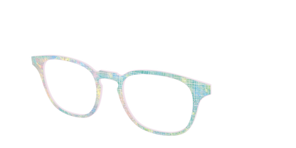 The Pastel Gradient with Holographic Hatching