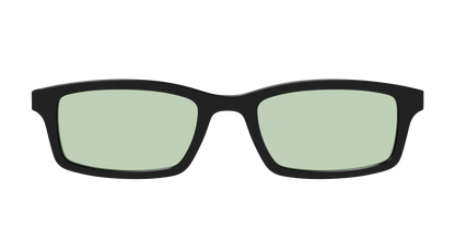 The Black With Sage Green Lens