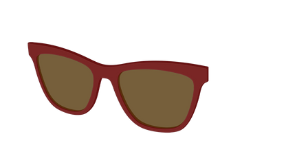 The Polarized Burgundy Sun Top