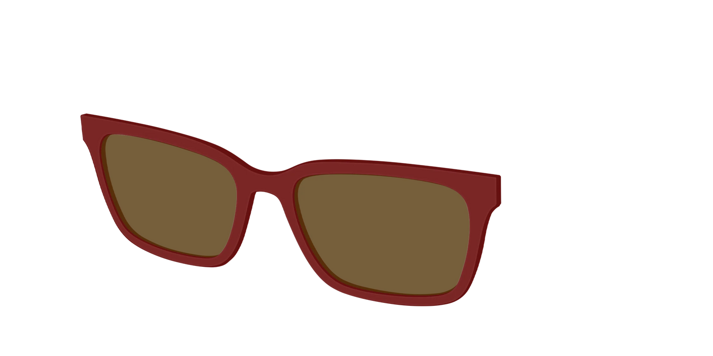 The Polarized Burgundy Sun Top