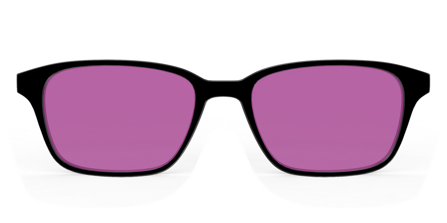The Black with Violet Golf Lens