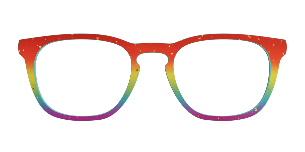 The Spectrum Gradient with Gold Flakes