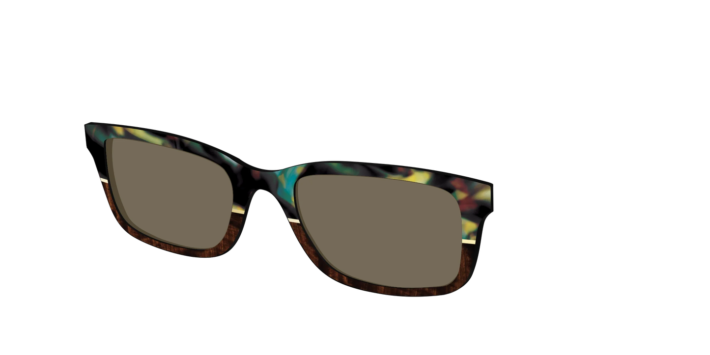 The Polarized Mirage Split with Gold Foil Sun Top