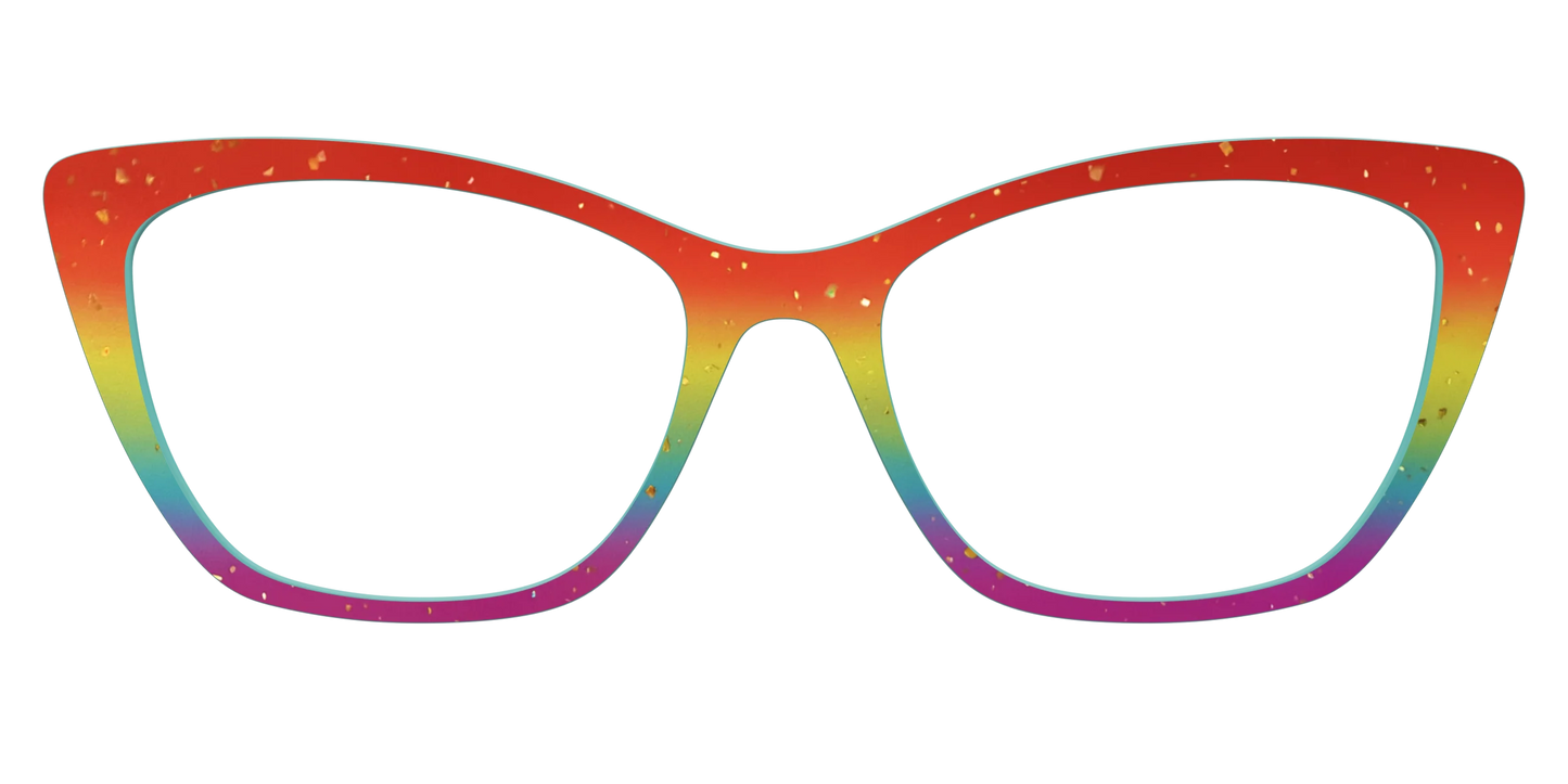The Spectrum Gradient with Gold Flakes