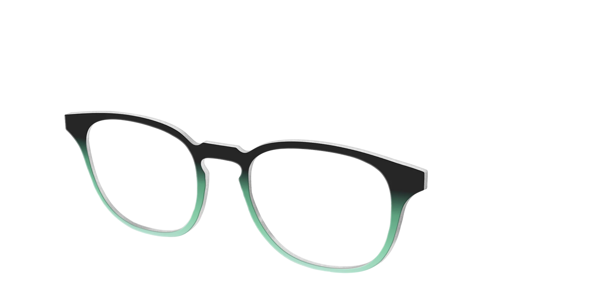 The Black to Spearmint Gradient