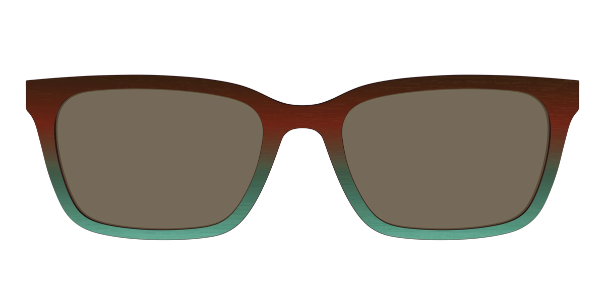 The Polarized Mahogany to Juniper Woodgrain Sun Top