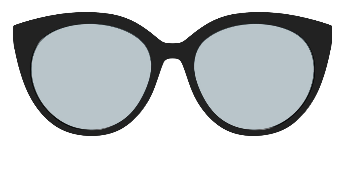 The Black With Slate Blue Lens