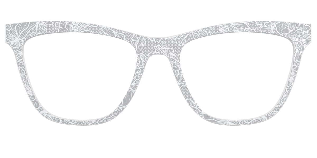 The Pale Gray Floral Lace