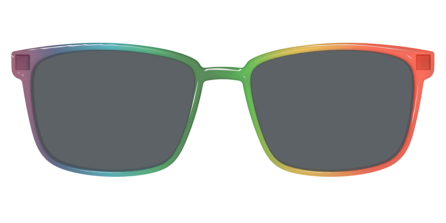 The Polarized Rainbow Gradient Sun Top