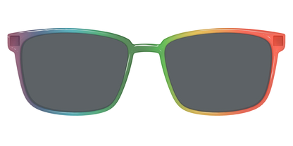 The Polarized Rainbow Gradient Sun Top