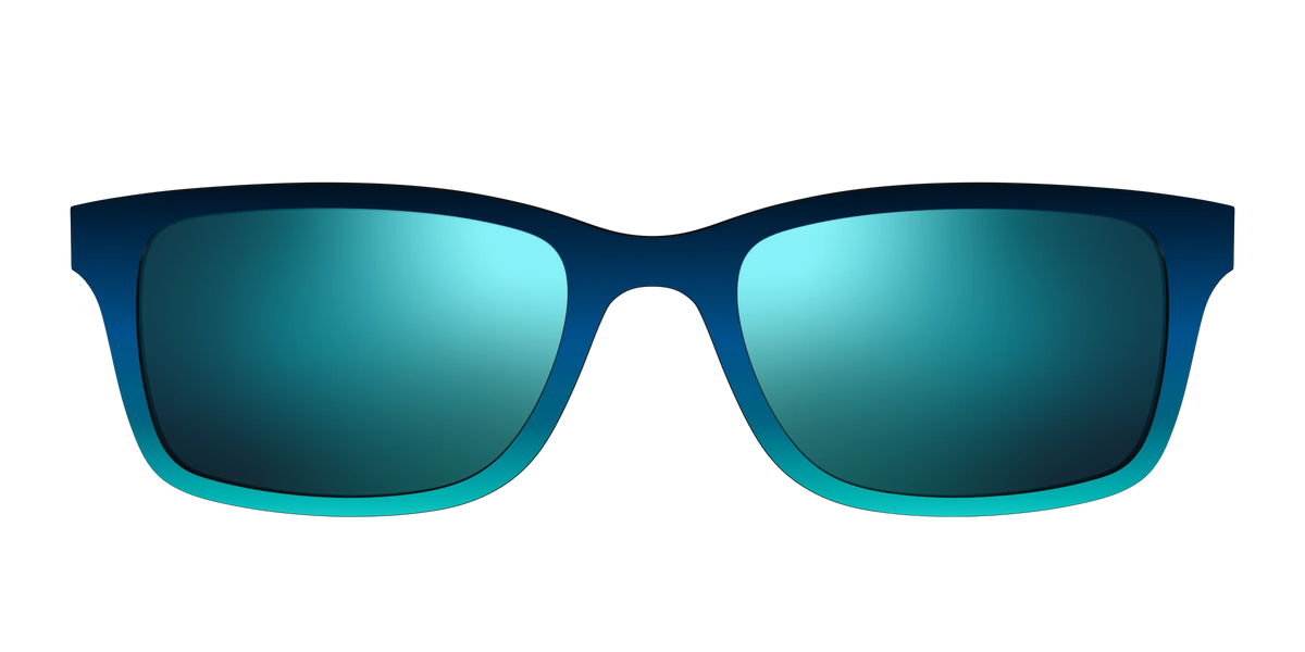 The Polarized Royal Blue to Seafoam Gradient Sun Top