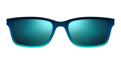 The Polarized Royal Blue to Seafoam Gradient Sun Top