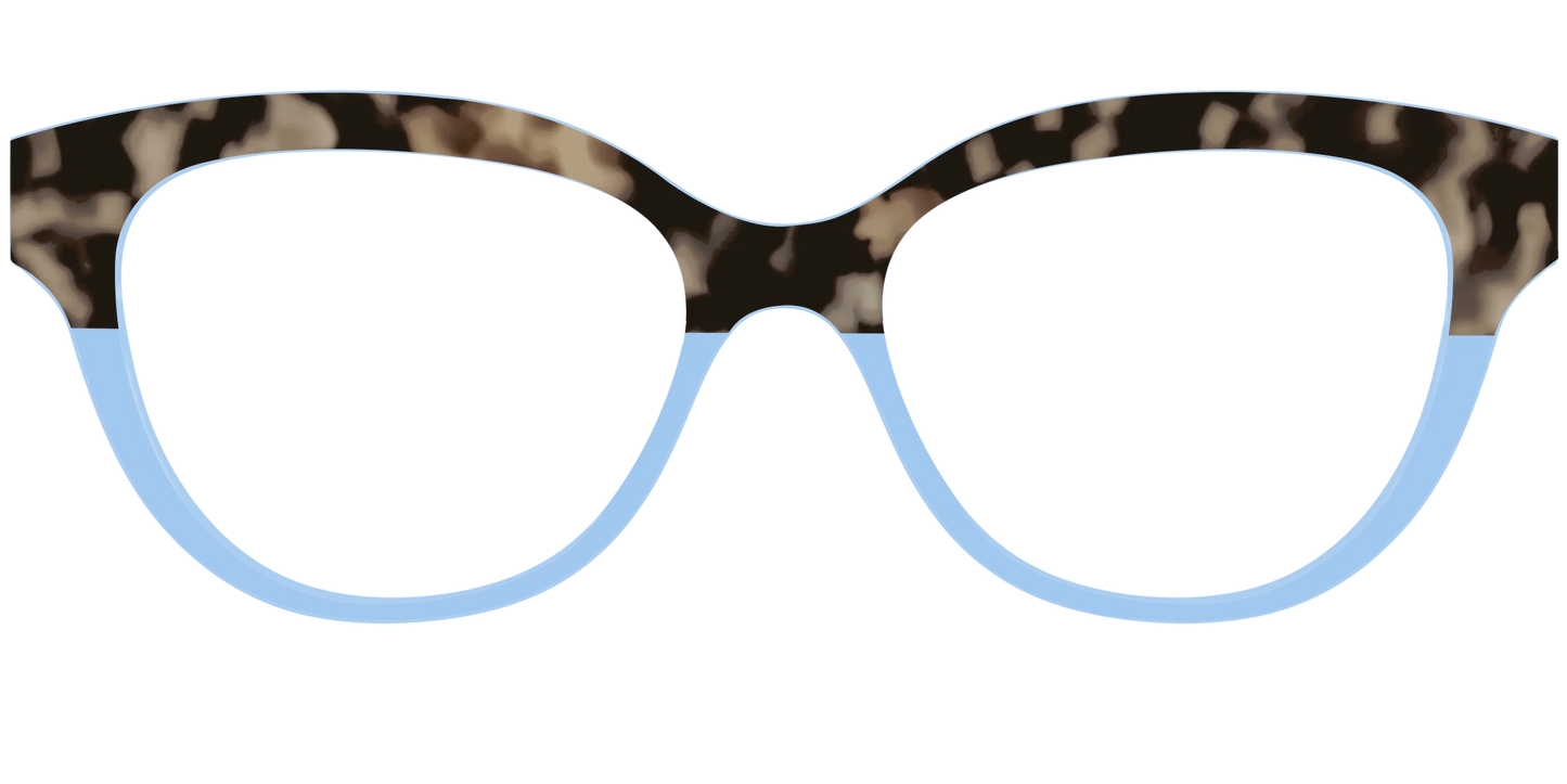 The Denim Tortoise Crystal Split