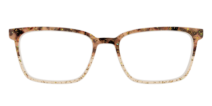 The Khaki Tortoise Crystal Split with Gold Flakes
