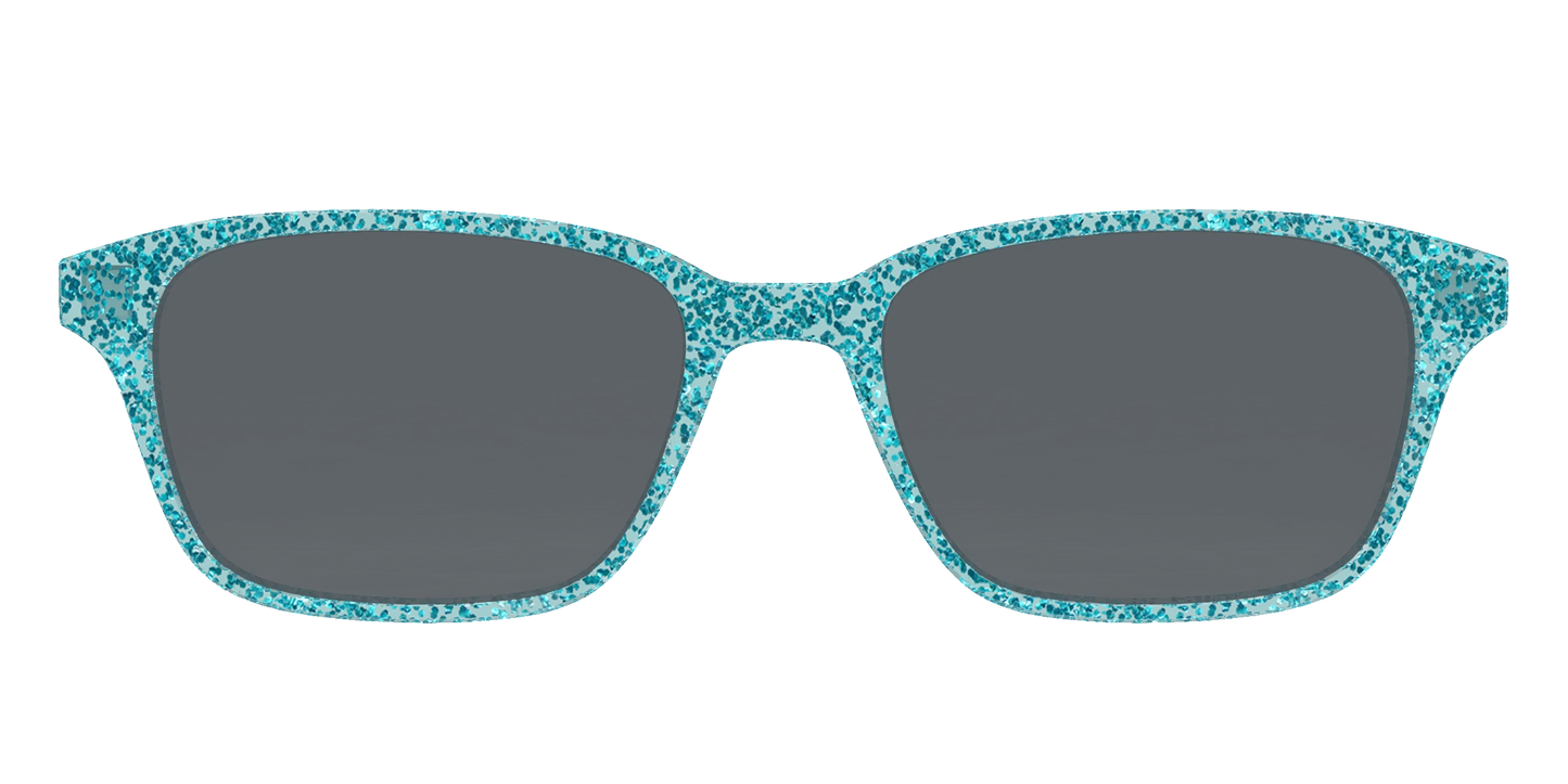 The Polarized Aquamarine Sparkle Sun Top