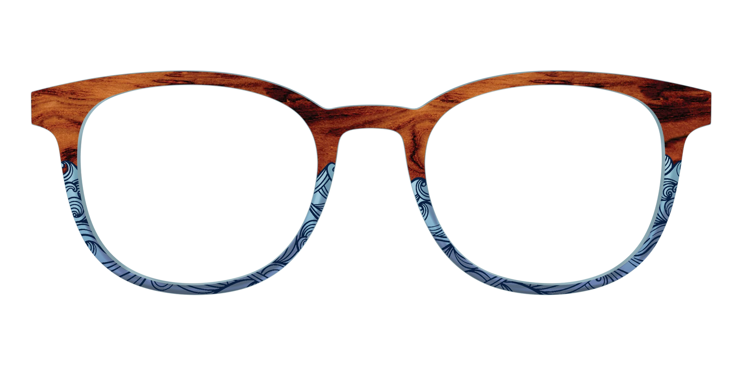 The Blue Wood Waves Crystal