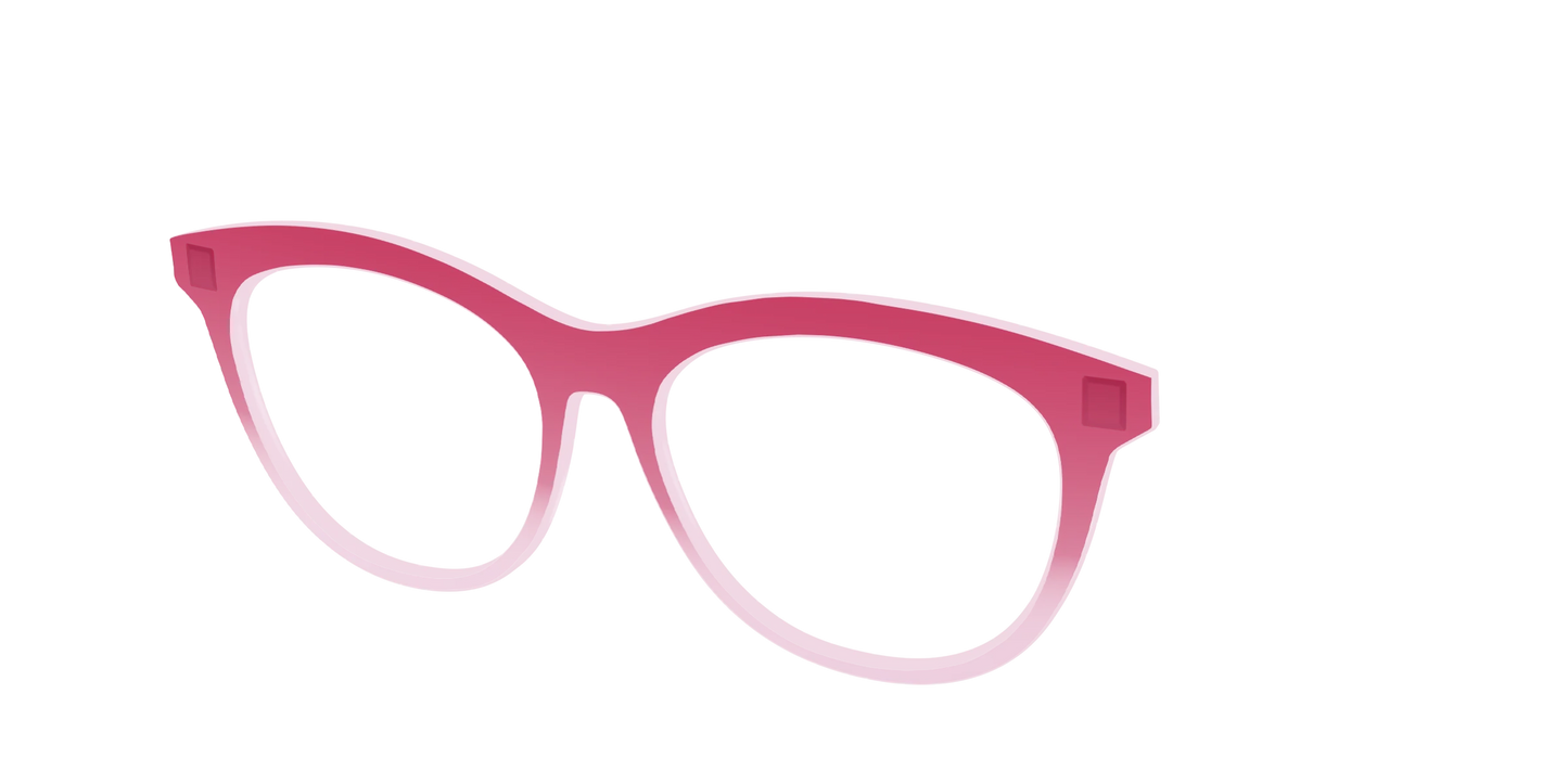 The Flamingo to Blush Gradient Crystal