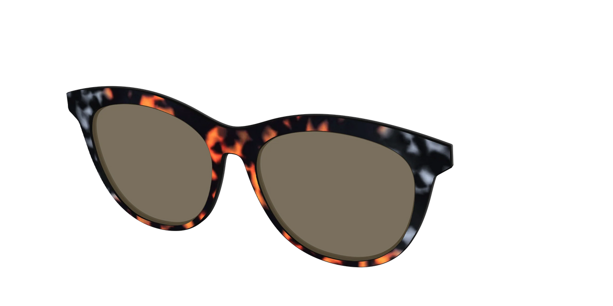 The Polarized Gray & Amber Tortoise Sun Top
