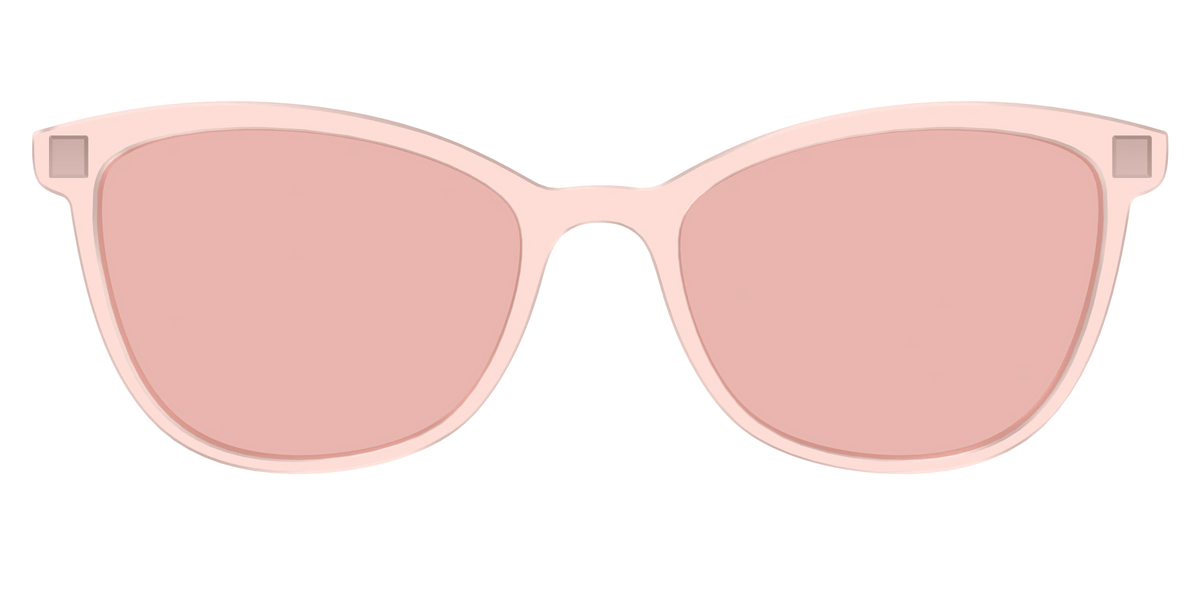 The Pink Crystal With Coral Pink Lens