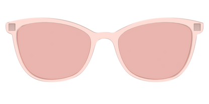 The Pink Crystal With Coral Pink Lens