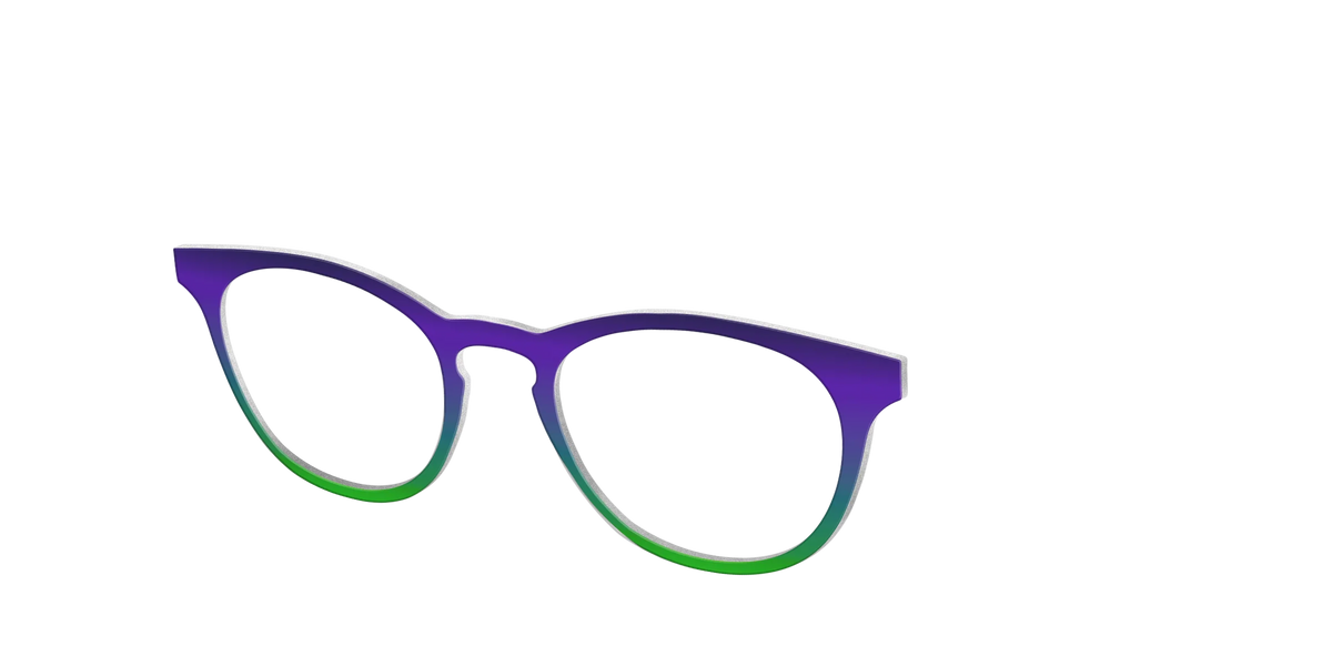 The Ultra Violet to Bright Green Gradient