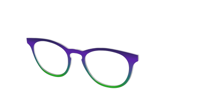 The Ultra Violet to Bright Green Gradient