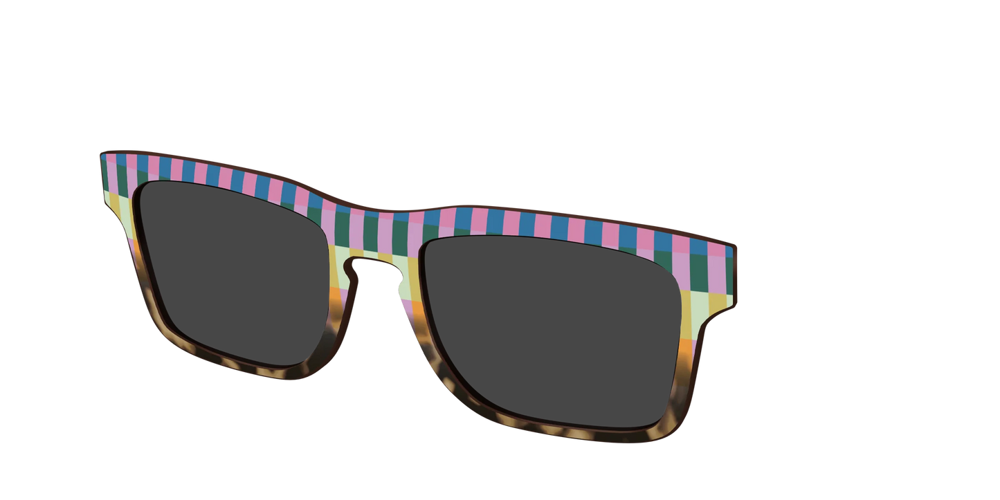 The Polarized Summer Stripes Tortoise Sun Top