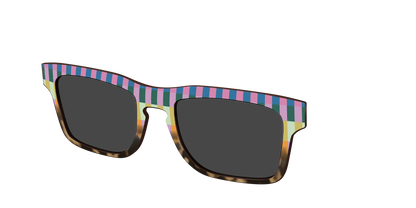 The Polarized Summer Stripes Tortoise Sun Top