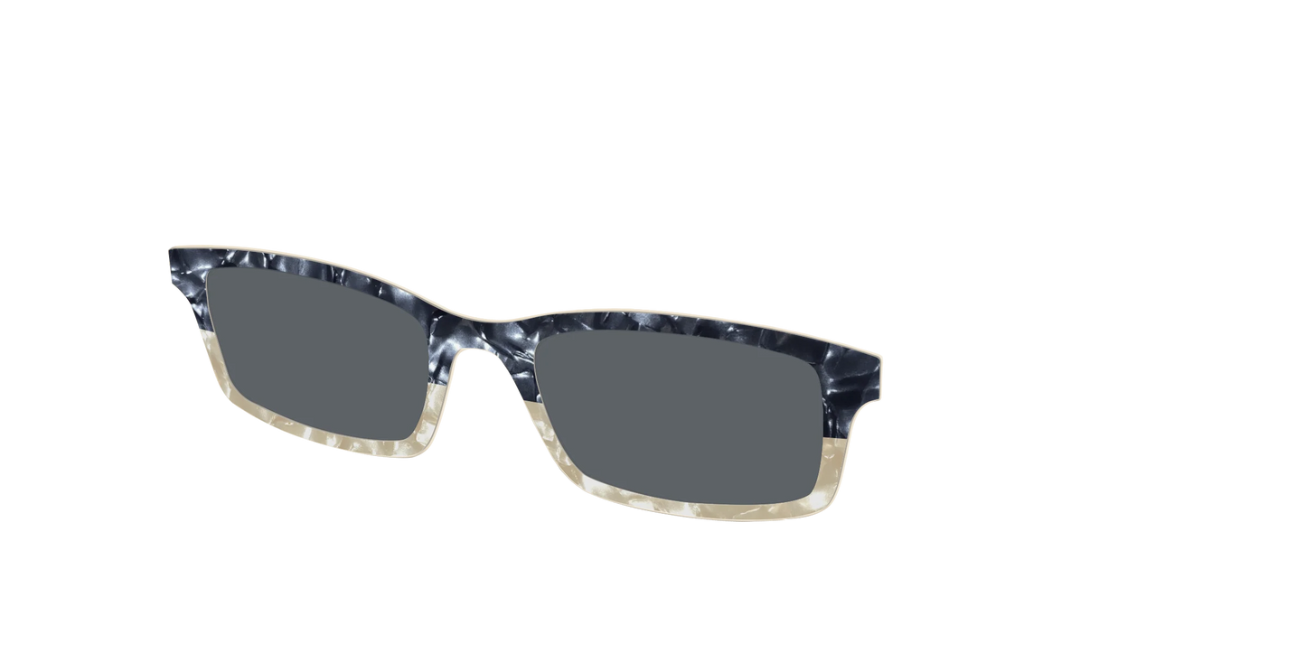 The Polarized Navy to Taupe Pearl Split Sun Top