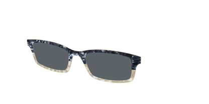 The Polarized Navy to Taupe Pearl Split Sun Top