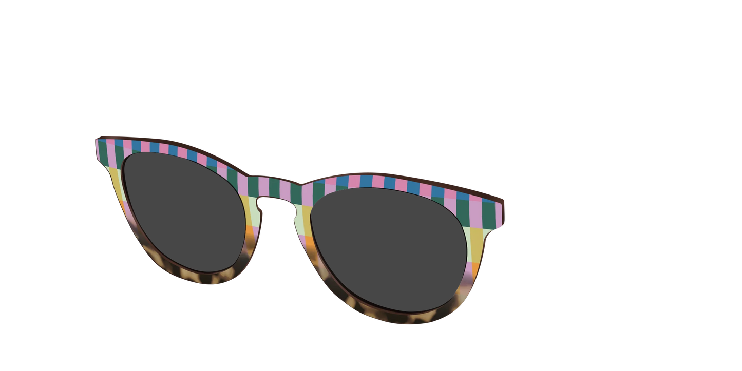 The Polarized Summer Stripes Tortoise Sun Top