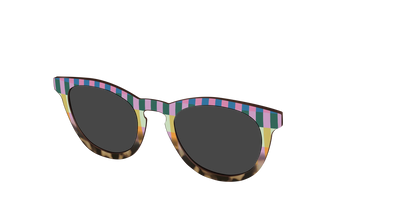 The Polarized Summer Stripes Tortoise Sun Top