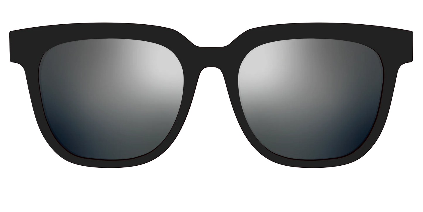 The Polarized Silver Reflective Sun Top